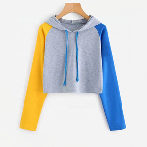 Nouveaux Sweats à Capuche Courts Personnalisés Grande Taille à Manches Longues Style Hip Hop pour Femmes, Streetwear OEM, Hauts Pulls à Capuche Courts Taille Haute - Product Image 4
