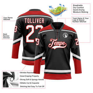 Maillot de hockey sur glace unisexe en maille de polyester respirant sur mesure NKS INDUSTRIES' Set Style pour adultes et jeunes Fabriqué au Pakistan - Product Image 3