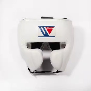 ชุดชกมวยสีขาวคุณภาพสูง ผลิตจากหนังวัวแท้ พร้อมอุปกรณ์ป้องกันศีรษะและอวัยวะเพศ จัดส่งฟรี - Product Image 3