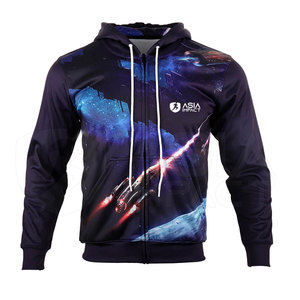 Sudadera con Capucha para Hombre, Diseño Único con Cierre, Impresión por Sublimación, Tallas Grandes, Secado Rápido, Ecológica, Resistente al Viento, Colores Personalizables - Product Image 1