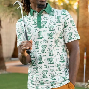 Polo deportivo personalizado para hombre, camiseta sublimada de poliéster para hombre, camisetas divertidas de Polo y Golf para hombre - Product Image 2
