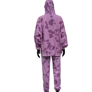 Sudadera con capucha Rosa desgastada para mujer, chándales de entrenamiento, conjuntos de pantalones de dos piezas para mujer, conjunto de chándal para mujer - Product Image 4
