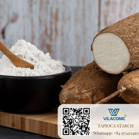 Farine de manioc de haute qualité de marque Vilaconic, origine Vietnam, amidon de tapioca, ingrédients alimentaires en poudre, emballage en vrac, 24 sacs