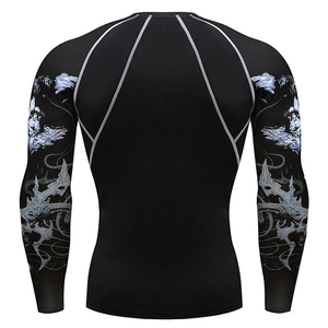 Combinaisons de plongée à manches longues pour hommes avec logo personnalisé, protection solaire UV, compression, chemises de compression à séchage rapide pour adultes - Product Image 3