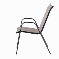 Chaise de salle à manger empilable en métal Teslin de haute qualité pour jardin, bistrot et extérieur – Vente en gros