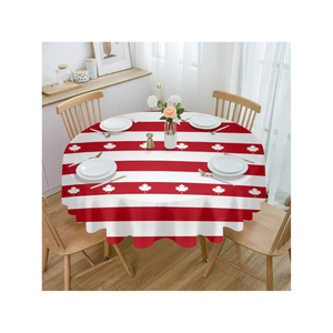 Daily Use 100% Cotton Embroidered Abstract 70 Inch Round GSM 160 Recyclable OEM ODM Service Handmade Round <b>Table</b> Cloth Bulk - Product Image 6