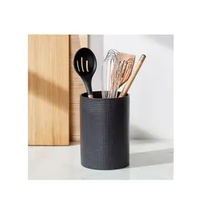 Exclusive quality metal black color cutlery stand fantastic design kitchen ware utensil storage stand at competitive price