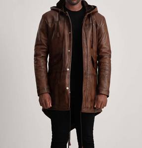 Chaqueta Bomber de Cuero Personalizada Unisex con Cuello Alto Impermeable para Hombre - Product Image 1