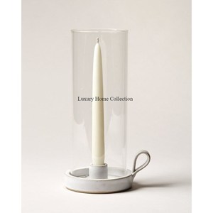 Ensemble de 2 bougeoirs votifs à l'aspect fantaisiste en laiton pour la décoration de table en métal avec bougeoir en verre en forme de diamant pour Pâques - Product Image 6