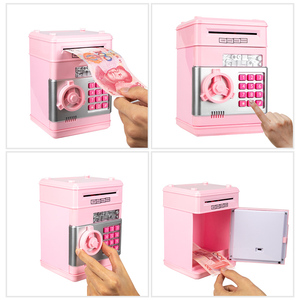 Jouets de dépôt pour enfants, distributeur automatique de billets, machine à rouler le papier, machine à aspiration, serrure à code, coffre-fort, banque de dépôt d'argent pour enfants - Product Image 3