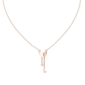 Conjunto de cadena colgante de circón de acero inoxidable de moda de excelente calidad, cadena ajustable chapada en oro de 14K para Unisex disponible para - Product Image 1