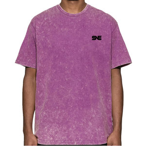 Most Popular New Style Men Acid Wash T-<b>Shirts</b> 100% Cotton Custom Size High Quality Eco-Friendly Quick Dry Breathable - Product Image 1