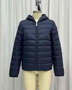 Buy Men's Solid Color <b>Hooded</b> Puffer <b>Jacket</b> <b>Padded</b> Plus Size Winter Reversible Breathable Zippered Front Logo - Product Image 1