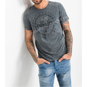 T-shirt imprimé personnalisé avec logo, de haute qualité, léger, respirant, séchage rapide, délavé à l'acide, vente en gros, T-shirt à manches courtes pour hommes - Product Image 3