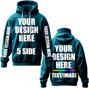 Pull-over à capuche unisexe surdimensionné avec logo personnalisé Sweat-shirt à capuche épais brodé OEM Vêtements de jogging Sweats à capuche imprimés pour hommes d'hiver - Product Image 1