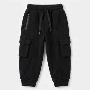 Pantalon de jogging pour enfants en coton 100% léger, respirant, tricoté de haute qualité, coupe décontractée, pour le sport et le confort quotidien - Product Image 1
