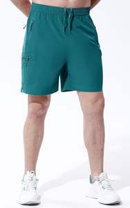 Pantalones cortos transpirables de alta calidad para hombre, pantalones cortos informales para gimnasio, nuevo diseño, pantalones cortos para correr, bolsillos en la cintura elástica - Product Image 3