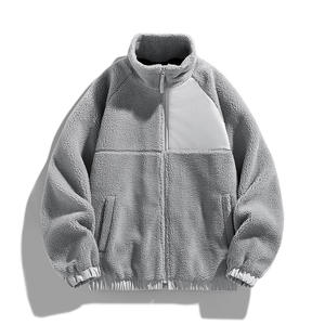 Nueva Chaqueta de Moda con Cuello Alto y Forro de Piel, Abrigo de Lana de Cordero para Invierno, Chaqueta de Sherpa con Cierre para Hombre - Product Image 3