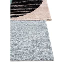 Alfombra Rectangular Azul de Lana y Viscosa Hecha a Mano con Diseño Abstracto 9x12 para Entrada, Dormitorio y Sala de Estar - Tnq-125 - Product Image 4