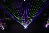 Lumière laser d'animation RGB à tête mobile 5W 10W 12W, éclairage de scène couleur pleine gamme avec contrôle DMX512 ILDA APP pour événements et mariages