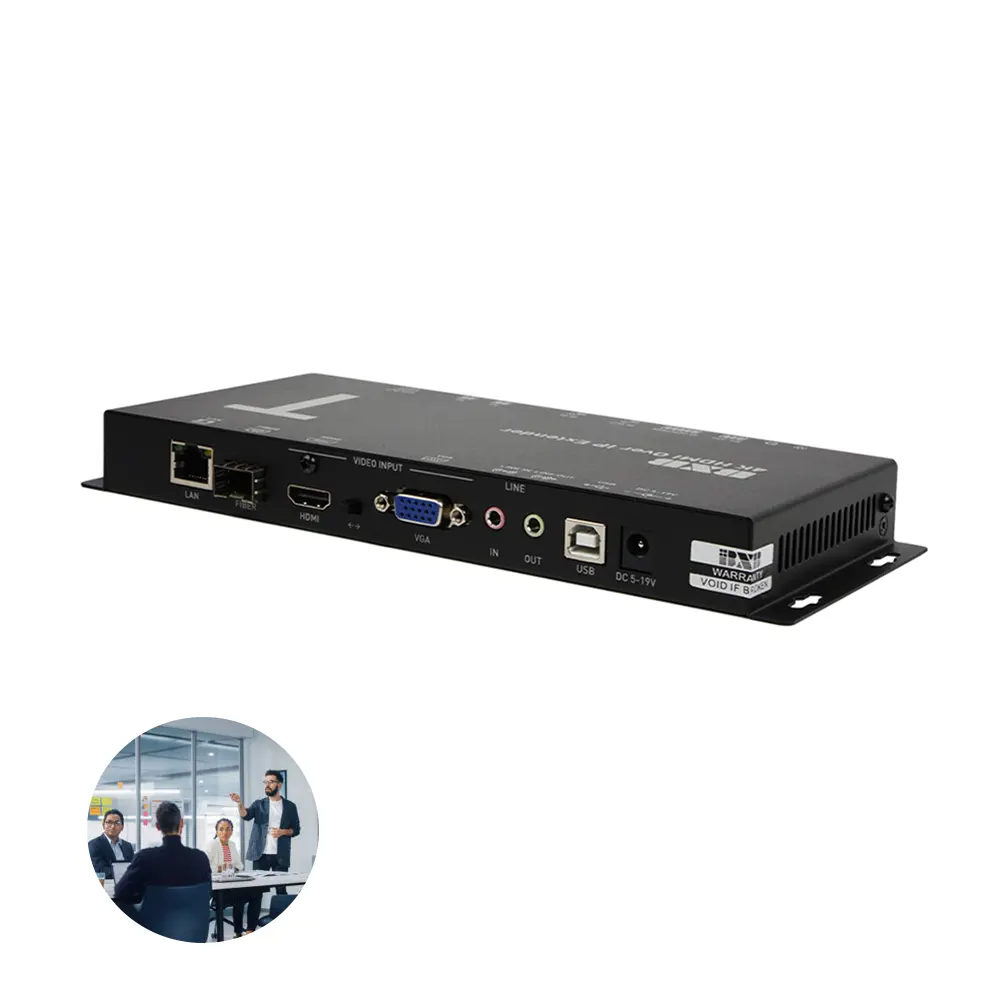 Décodeur Over IP de haute qualité modèle VDM-4010/4020 avec transmission adaptative adapté aux réunions en ligne et aux jeux en direct
