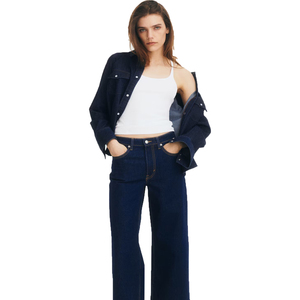 Pantalons en jean pour femmes en gros, pantalons en jean évasés extensibles pour femmes, pantalons en jean skinny rétro pour l'été, style uni pour l'hiver - Product Image 4