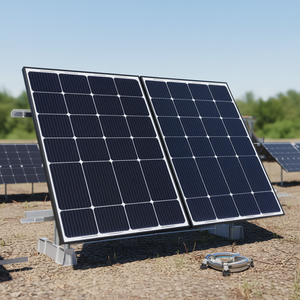 Panneau solaire monocristallin HJT noir 550W, 420W-550W, face en verre industriel - Product Image 3
