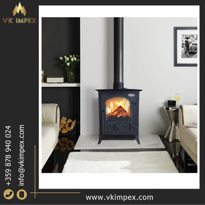 Puerta de hierro fundido de excelente calidad de diseño único, 7,5 kW, eficiencia térmica nominal, chimeneas de combustible sólido para quemar madera de Bulgaria - Product Image 2