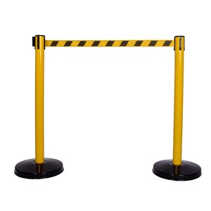 Yellow Painted Directional Barrier <b>Strip</b> PE Material Two-Color Warning Tape for Floor Marking Printed Feature - Product Image 3