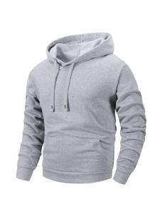 Sweat-shirt hommes ample polaire doublé veste automne printemps tenue décontracté à la mode marque Style de rue vêtements d'extérieur confortables - Product Image 3