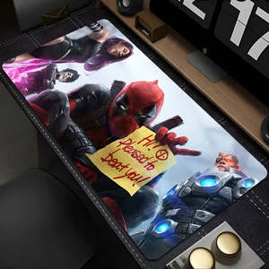 XXL Marvel for Deadpool Heated Printed Wireless Charging Mouse <b>Pad</b> Waterproof Square Tapis De Souris - Product Image 2