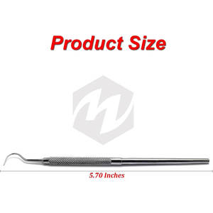 Sonda Dental de Acero de Alta Calidad, Tipo Gancho, para Diagnóstico Periodontal y Examen Dental de Precisión - Product Image 3