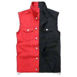 Gilet en jean pour hommes de qualité supérieure pour les jeunes Nouvel arrivage d'usine Gilet en jean respirant à la mode et élégant pour hommes - Product Image 1