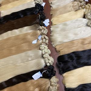 Extensiones de cabello humano de longitud completa y recta natural de alta calidad Calidad de lujo para Genius Weft de 6-32 pulgadas - Product Image 4