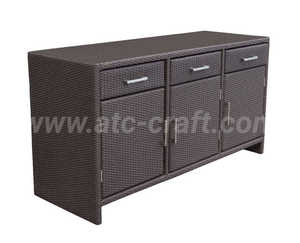 Accesorios para el hogar para interiores y exteriores, muebles de mimbre de ratán, gabinetes de oficina para sala de estar hechos de material duradero - Product Image 6
