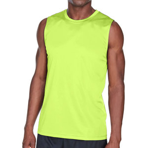 Camiseta sin mangas de Jersey personalizada diseño único sin costuras camisetas sin mangas de algodón azul superventas Premium - Product Image 1