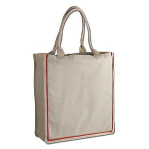 100% Cotton Color Stripe Beach Tote <b>Bags</b> with Fancy Handles <b>Medium</b> Size Durable Washable for Advertising-Heat Transfer Printing - Product Image 4