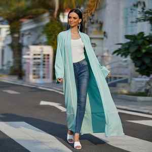 High Quality Thobe / Thawb Traditional Long Islamic Abaya with Attached Hoodie and <b>Hijab</b>-Spring Modest Women's for Dress - Product Image 6