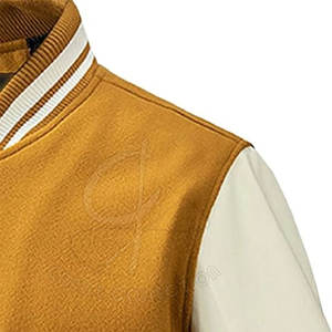 2024 Blouson aviateur en laine d'hiver personnalisable pour hommes Design Letterman avec poche à manchette élastique et capuche sur pied - Product Image 3