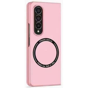 เคส Samsung Galaxy Z Fold7 รุ่นพรีเมียมแบบด้าน พร้อมวงแหวนแม่เหล็ก สีชมพู - Product Image 1