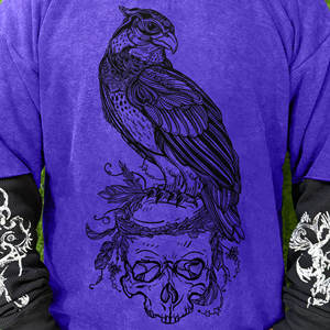 เสื้อยืดแขนยาวผ้าฝ้ายแท้ 100% แบบสองชั้นสำหรับผู้ชาย มีกระเป๋า ลายตัวอักษร สไตล์ไฮสตรีท แห้งเร็ว - Product Image 5