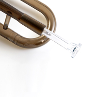 Trompette en Lexan, instrument de musique, couleur cristal clair, trompette d'entraînement pour étudiants, professionnelle, avec étui de transport, vente chaude