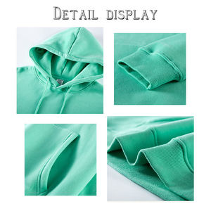 Sweat à capuche surdimensionné pour homme en coton 100% lourd, personnalisé, avec fermeture éclair, strass, fabrication française - Product Image 2