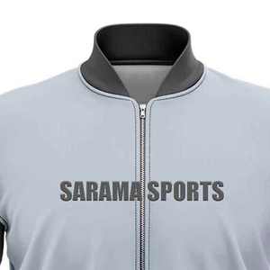 Veste universitaire bicolore OEM personnalisable, veste de l'équipe du lycée avec broderie personnalisée - Product Image 4