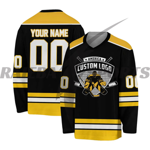 2025 Factory Wholesale Custom Printed Breathable Ice Hockey Uniform Set Premium Quality Customized Design Team <b>Name</b> Included - Product Image 2