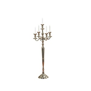 Portavelas de bola de cristal de color dorado de alta calidad, diseño decorativo, bola de cristal de Metal, portavelas hecho a mano - Product Image 5