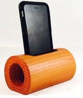 Venta de fábrica Grado Superior de madera de bambú portátil hecho a mano amplificador de sonido para universal del teléfono celular de sonido de refuerzo