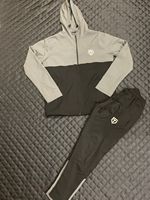 Conjunto Deportivo para Hombre, Talla Grande, Otoño-Invierno, Corte Ajustado, con Capucha, Estilo Urbano, Transpirable, Diseño Personalizado, Chaqueta y Pantalones Ligeros
