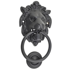 Heurtoir de porte traditionnel en forme de lion en métal Design tendance Nouvelle arrivée Poignée de porte pour des utilisations polyvalentes - Product Image 1