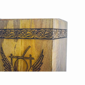 Urne maçonnique en bois Un hommage digne au symbole de la mort Urnes de crémation pour cendres humaines Urnes funéraires féminines pour cendres - Product Image 6